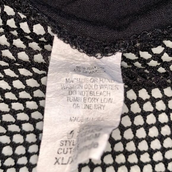 Scarlett Black Mesh Tank Top "Shopping Is My Cardio" Graphic XL - Picture 3 of 10